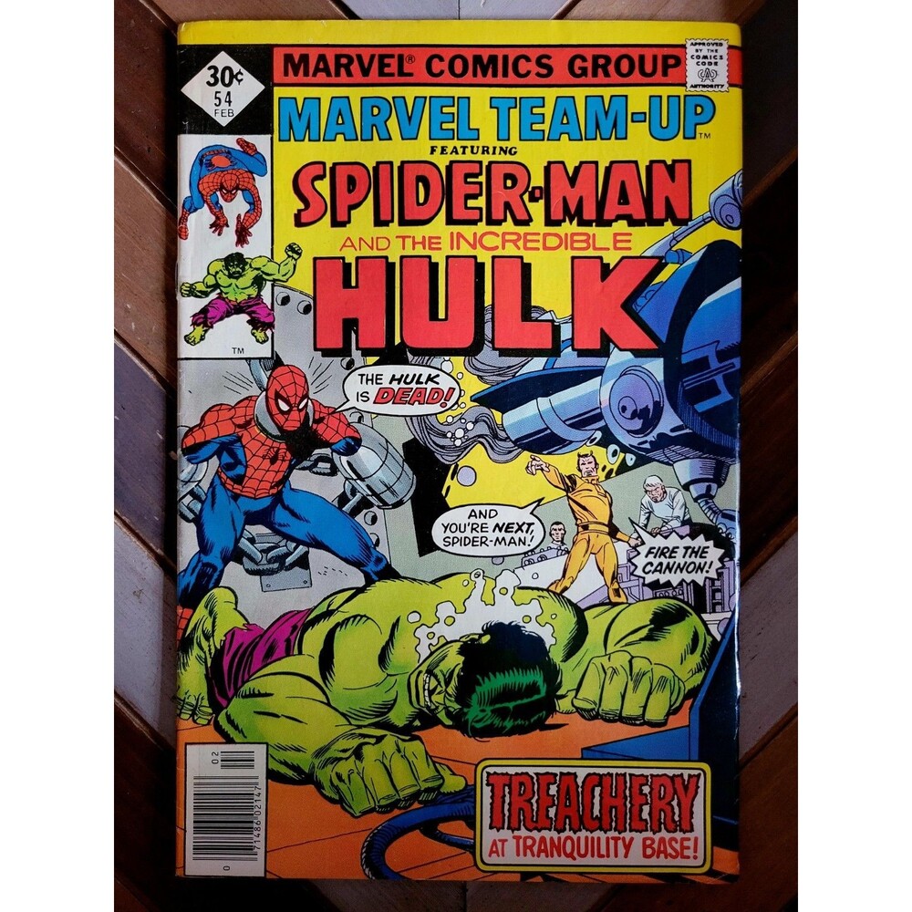 Marvel Team-Up #54 Spider-Man! The Hulk! Whitman Copy! John Byrne Art (6.0) 1977